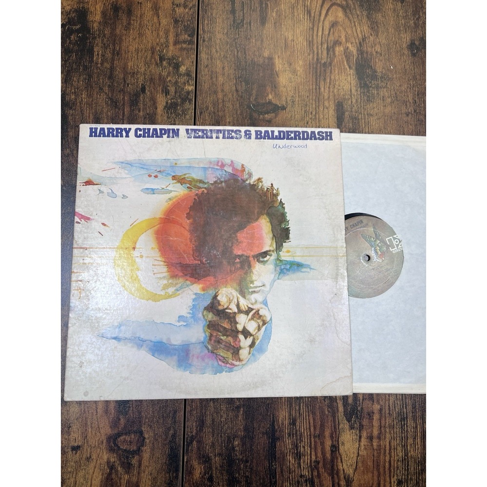 Harry Chapin Verities & Balderdash LP Vinyl 12" 33 RPM Elektra 1970s Folk Rock
